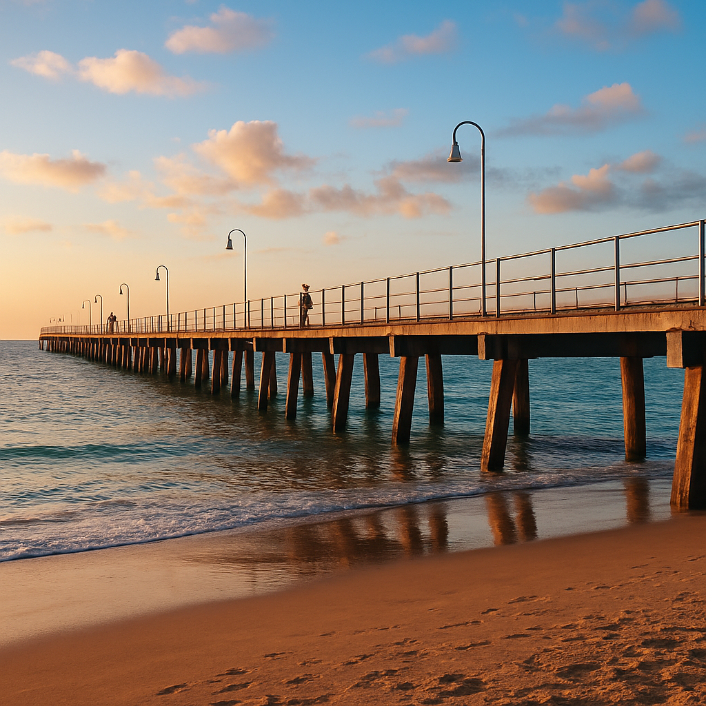 A Beach Day at Semaphore Instead of Glenelg — Adelaide, Australia