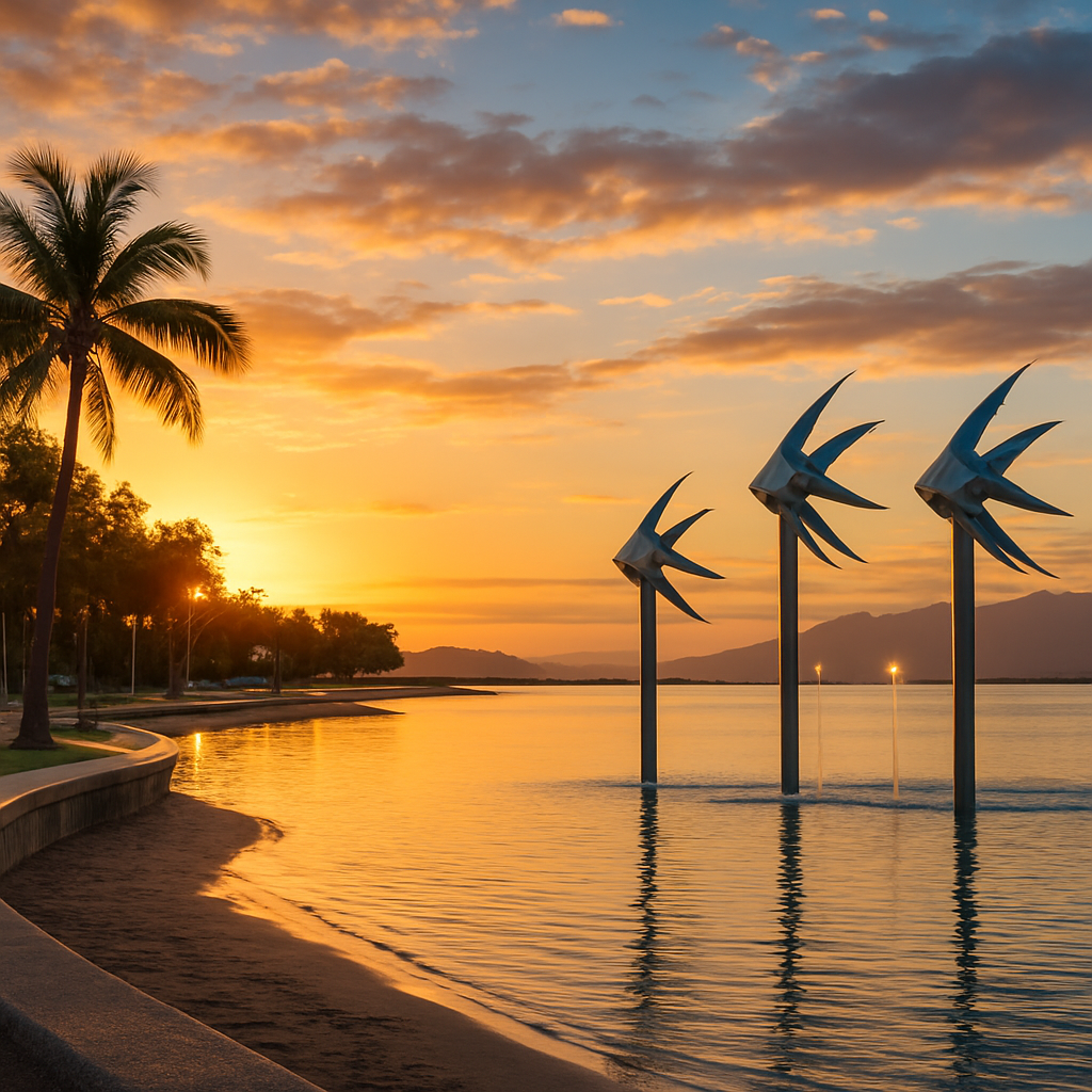 Sunset on the Esplanade — Cairns, Australia