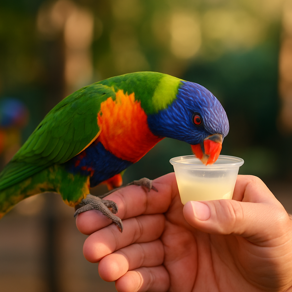 Sunrise Lorikeet Feed at Currumbin — Gold Coast, Australia