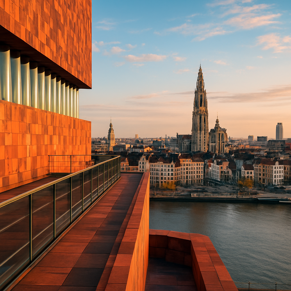 MAS Rooftop at Sunset — Antwerp, Belgium