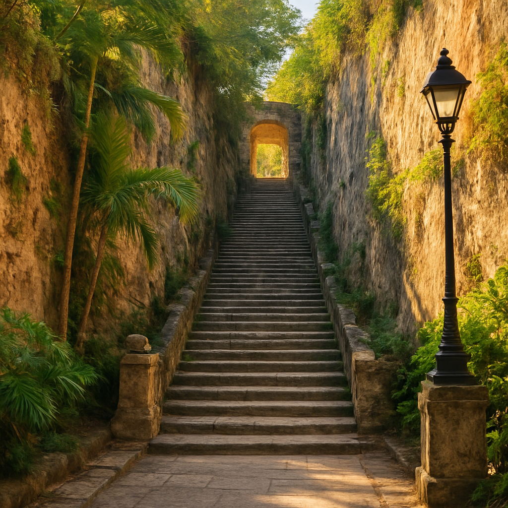 The Queen's Staircase and Fort Fincastle — Nassau, Bahamas
