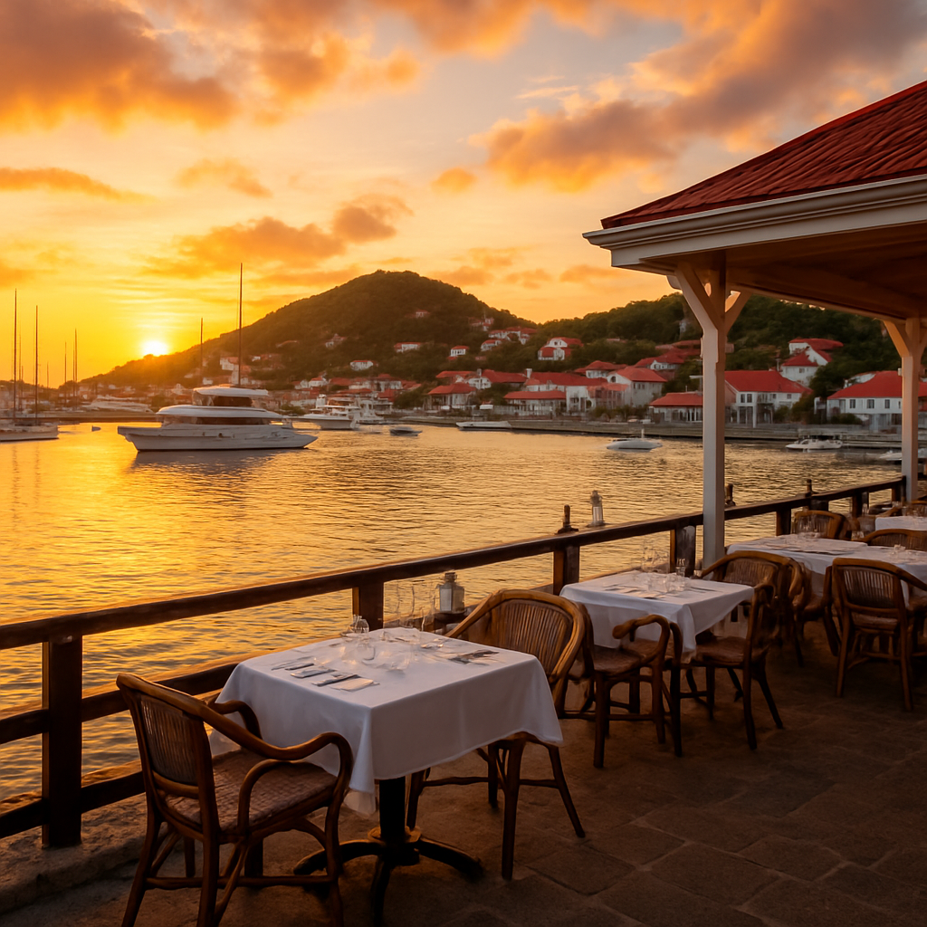 Dinner at Wall House Restaurant in Gustavia — St. Barts, Saint Barthélemy