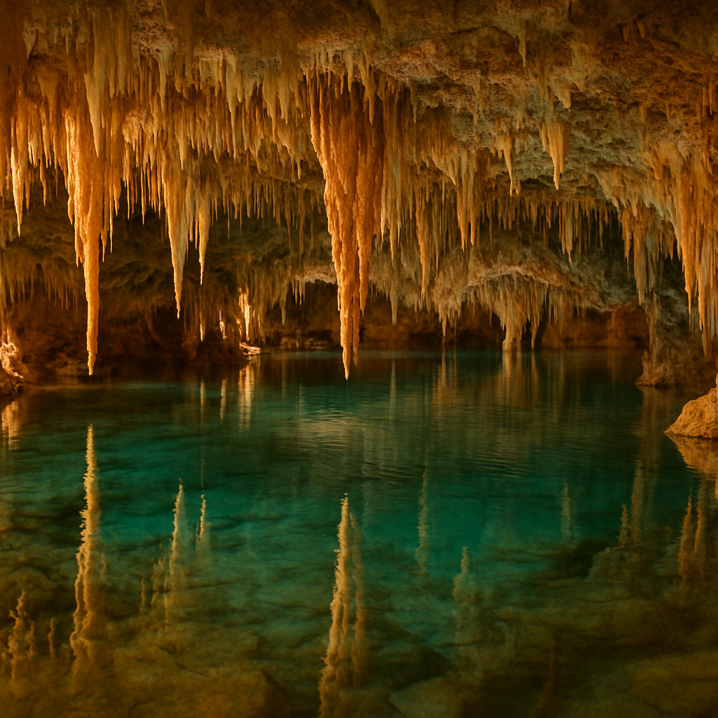 The Underground Lake at Crystal Caves — Bermuda, Bermuda