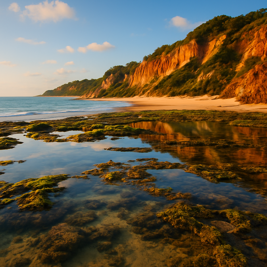 Praia do Espelho at Low Tide — Porto Seguro, Brazil