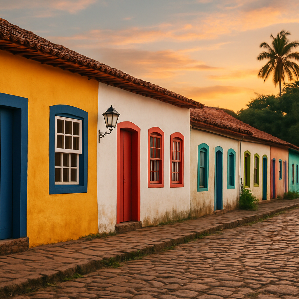 Sunset on the Quadrado — Porto Seguro, Brazil
