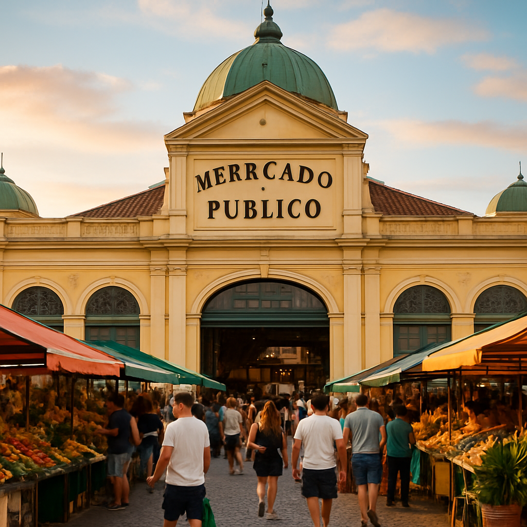 Pastel de Camarão at the Mercado Público — Florianópolis, Brazil