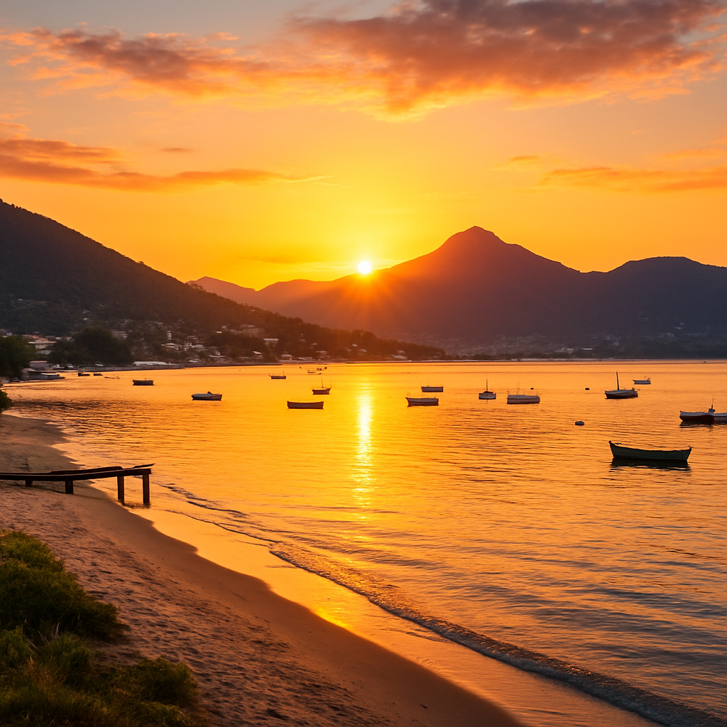 Sunset Caipirinhas on Lagoa da Conceição — Florianópolis, Brazil
