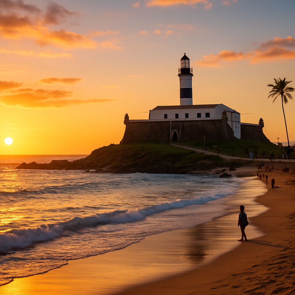 Sunset at Porto da Barra — Salvador, Brazil