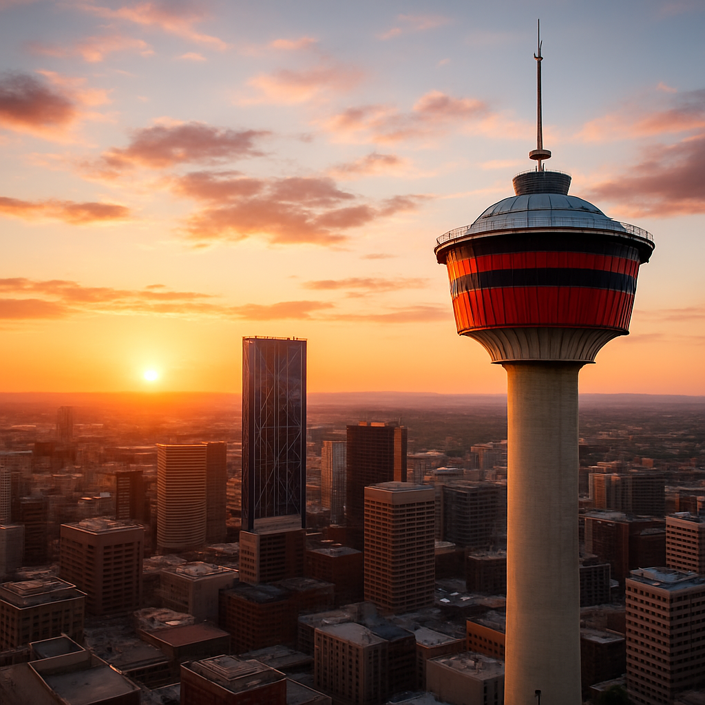 The Calgary Tower at Dusk — Calgary, Canada
