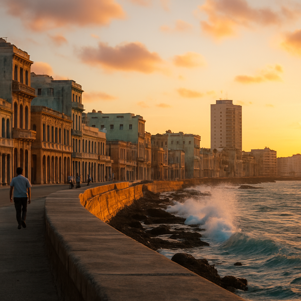 Walk the Malecón at Sunset — Havana, Cuba