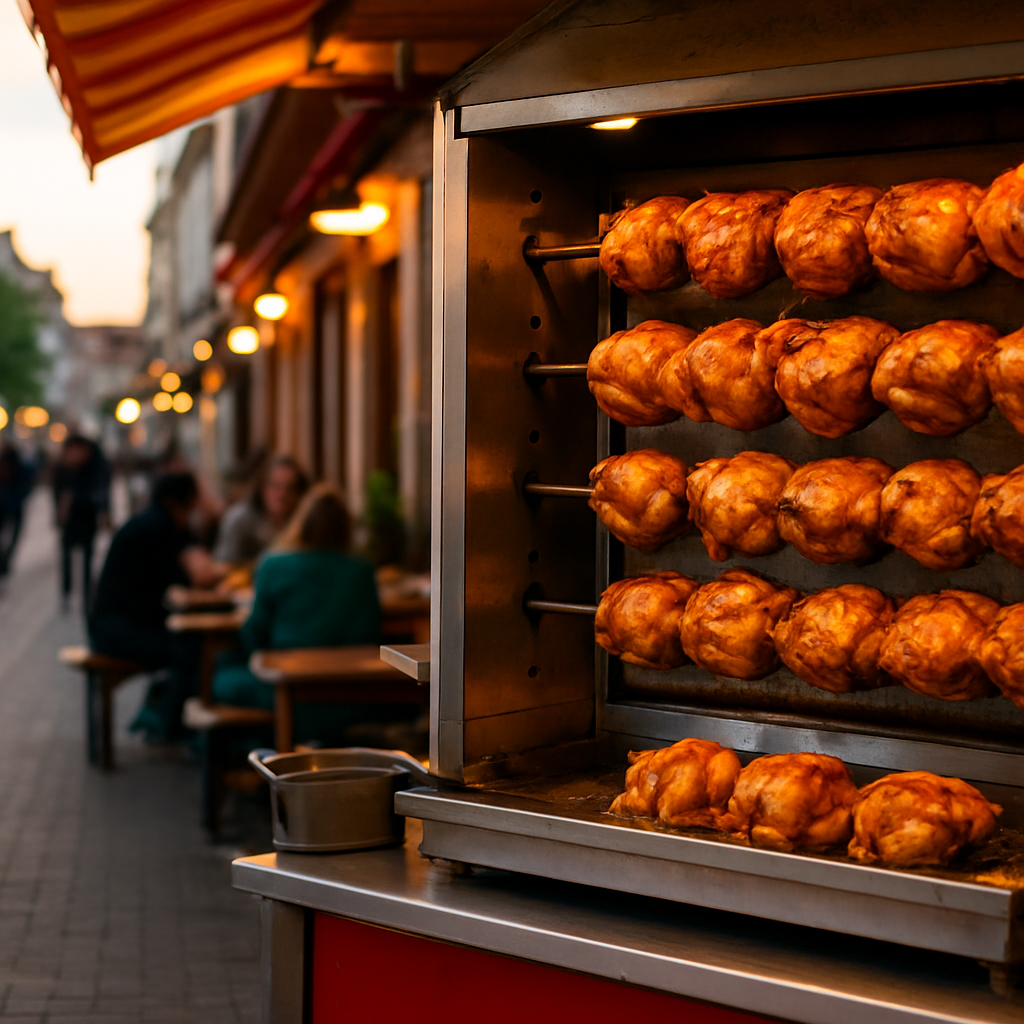 Halbe Hähnchen at 2 a.m. in Jungbusch — Mannheim, Germany