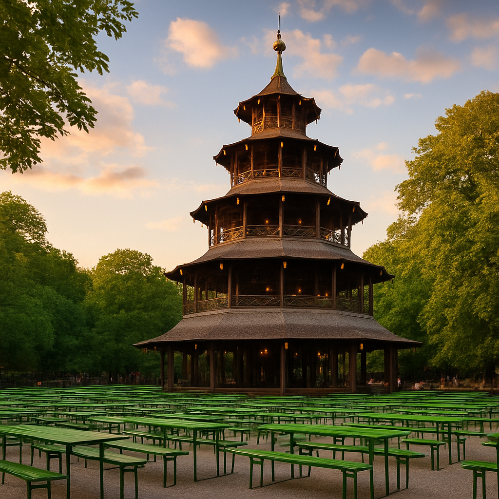 An Afternoon at the Chinesischer Turm Biergarten — Munich, Germany