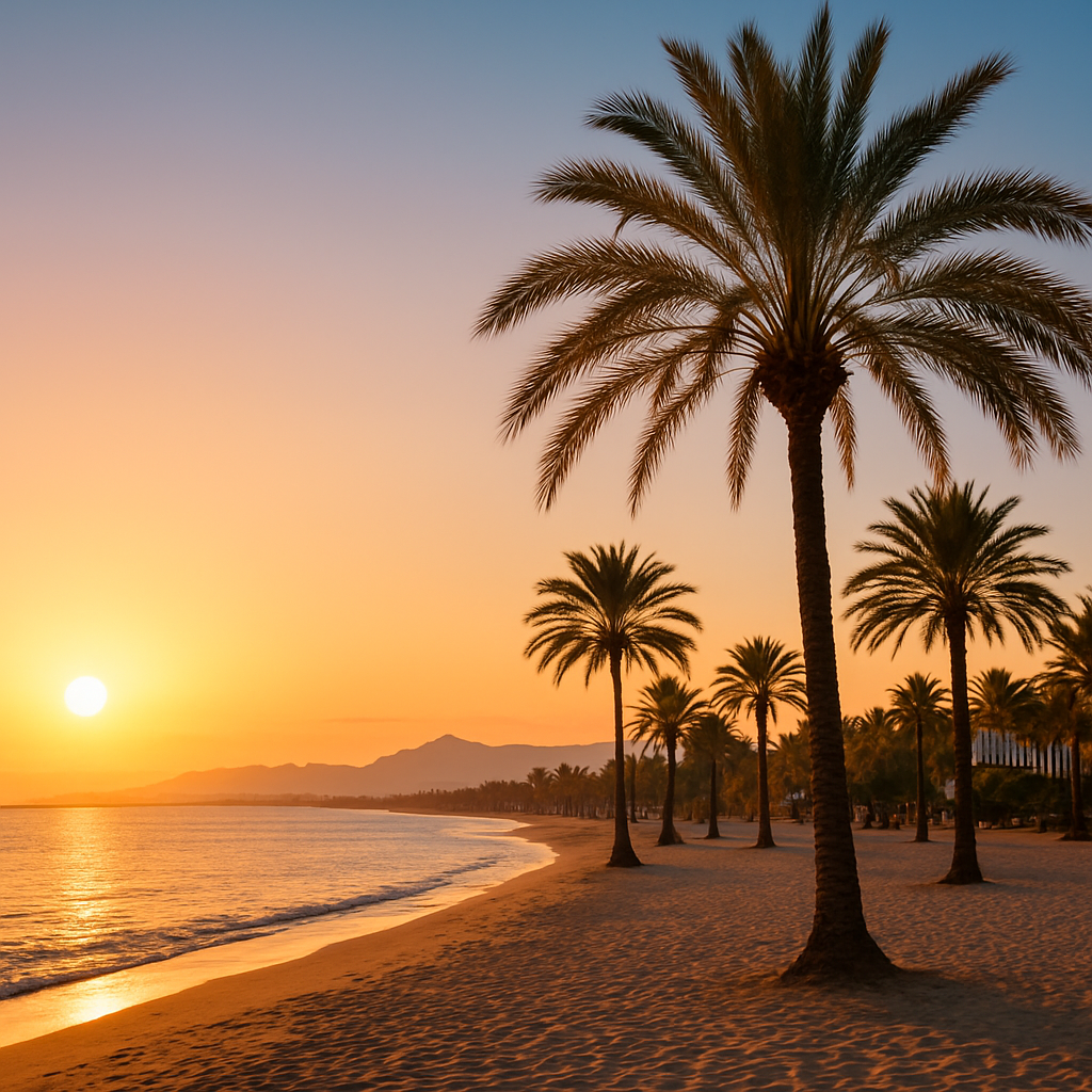 Golden Mile Sunset Walk — Marbella, Spain