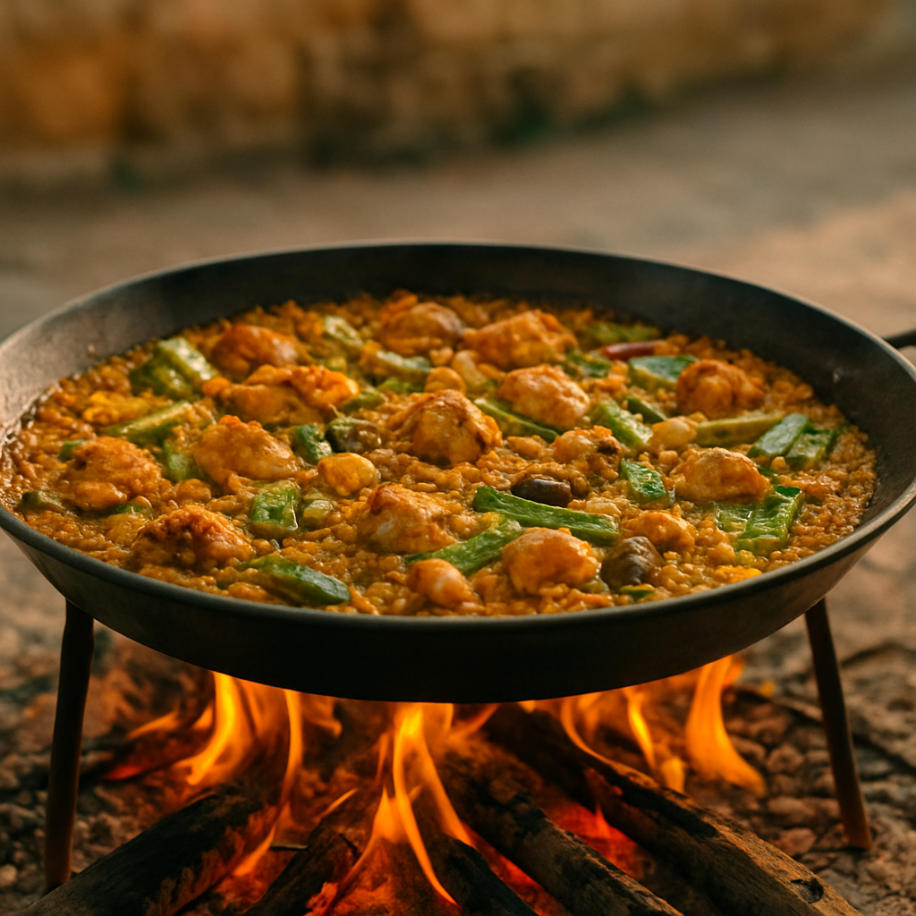 Paella Lunch on the Malvarrosa, Cooked Over Orange Wood — Valencia, Spain