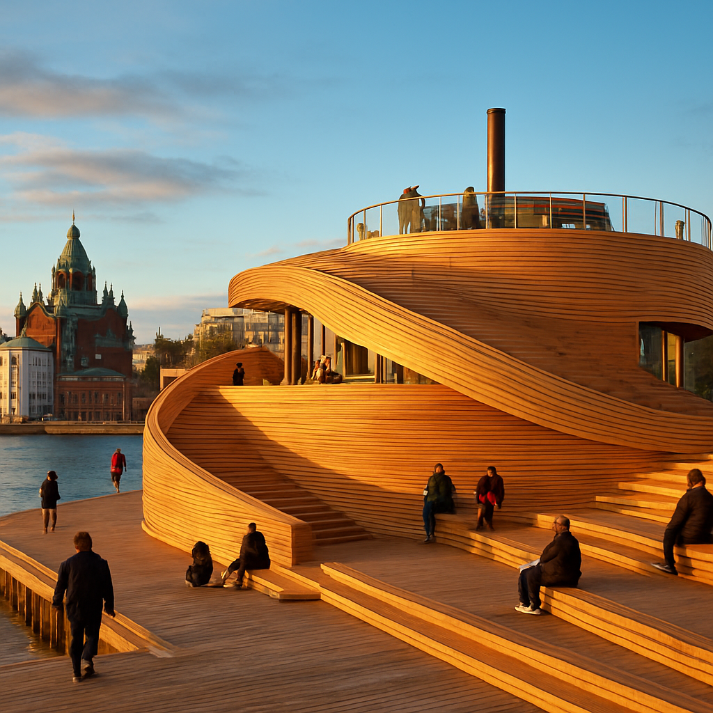 A Löyly Sauna Session Into the Baltic at Sunset — Helsinki, Finland