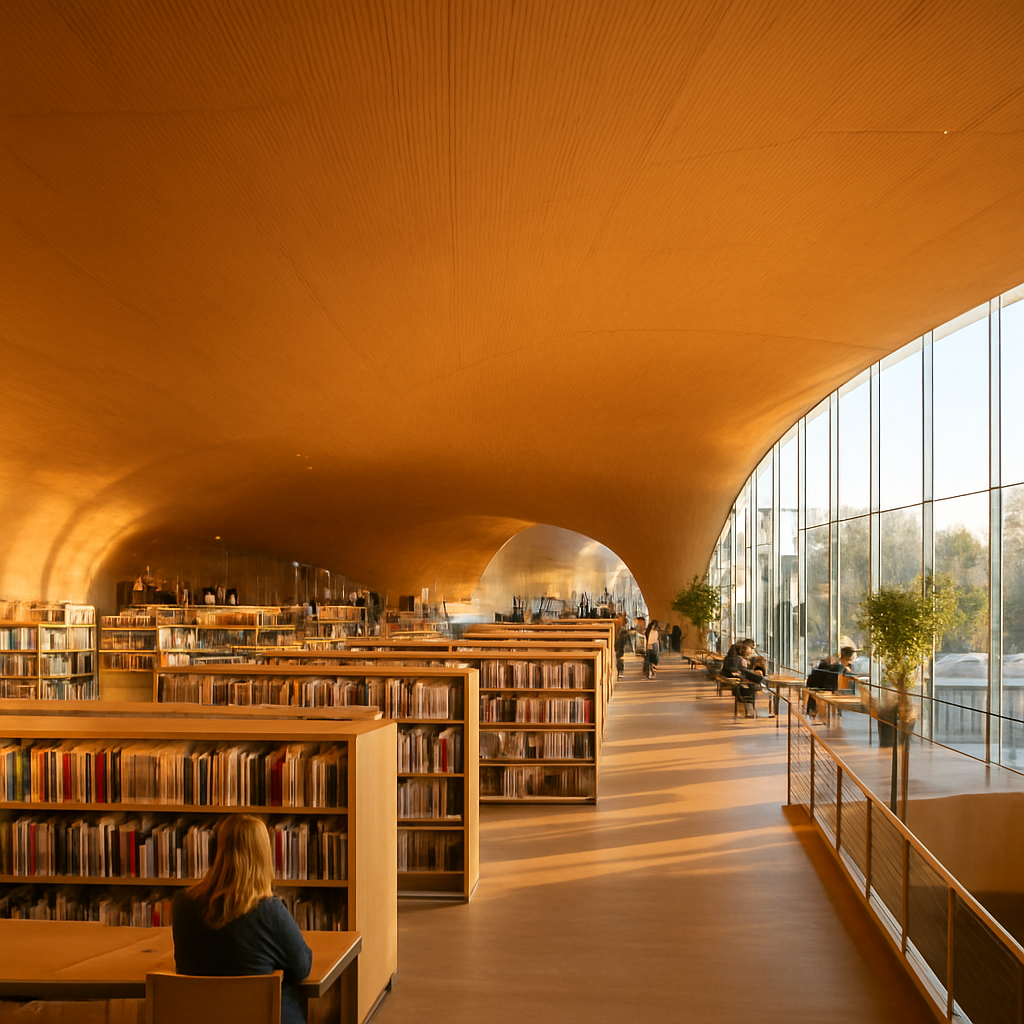 An Afternoon on the Top Floor of Oodi Library — Helsinki, Finland