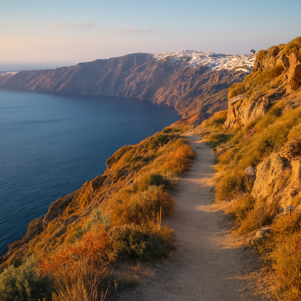 The Caldera Rim Hike from Fira to Oia — Santorini, Greece
