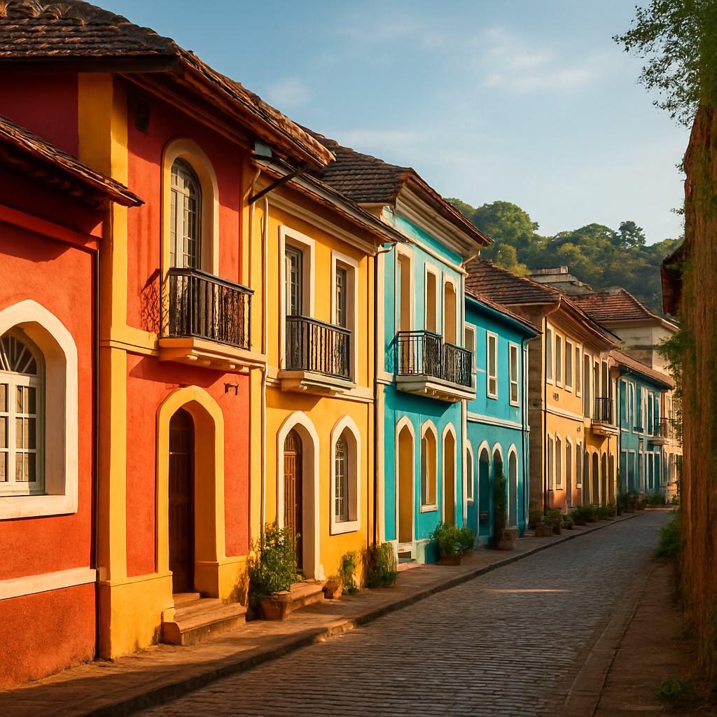 Fontainhas at Golden Hour — Goa, India