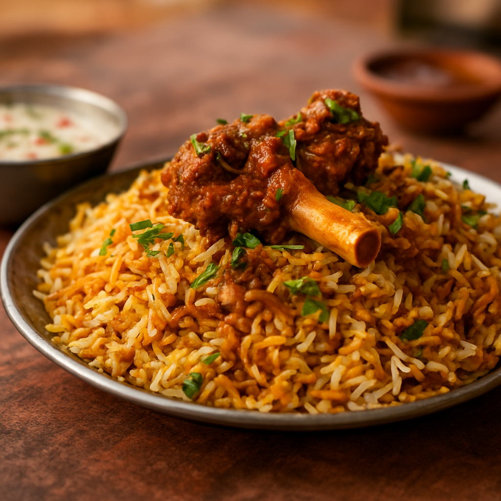 A Plate of Biryani at Shah Ghouse — Hyderabad, India