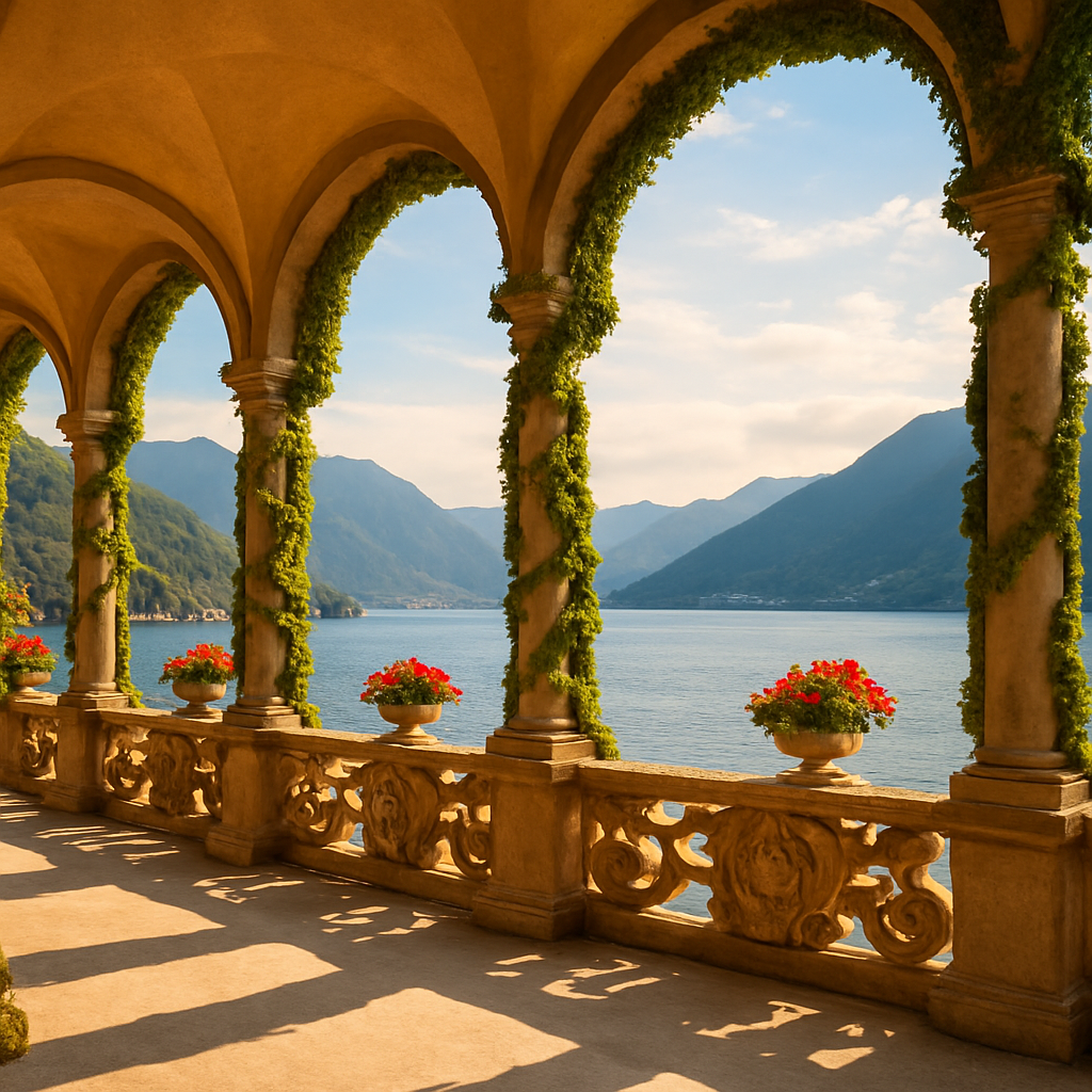 Villa del Balbianello on the Lenno Promontory — Lake Como, Italy