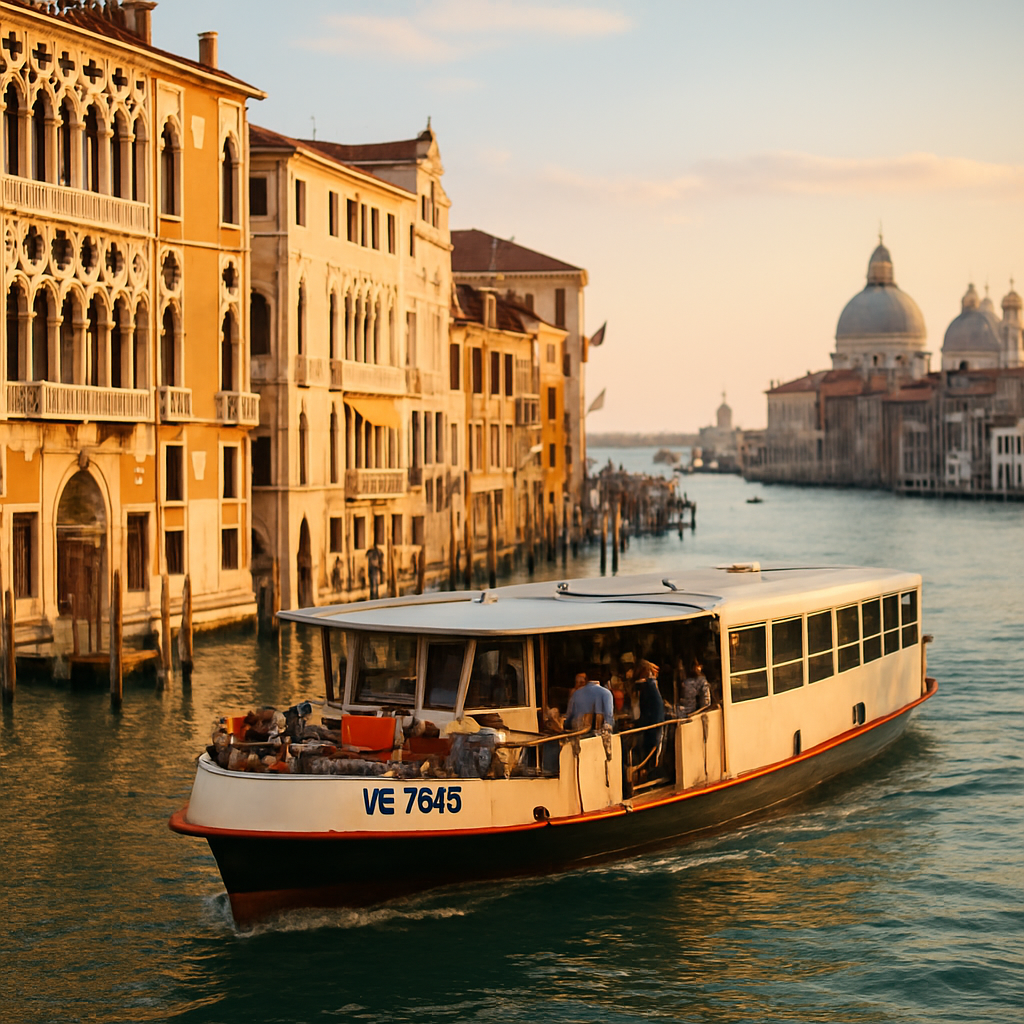 Vaporetto Line 1 the Length of the Grand Canal — Venice, Italy