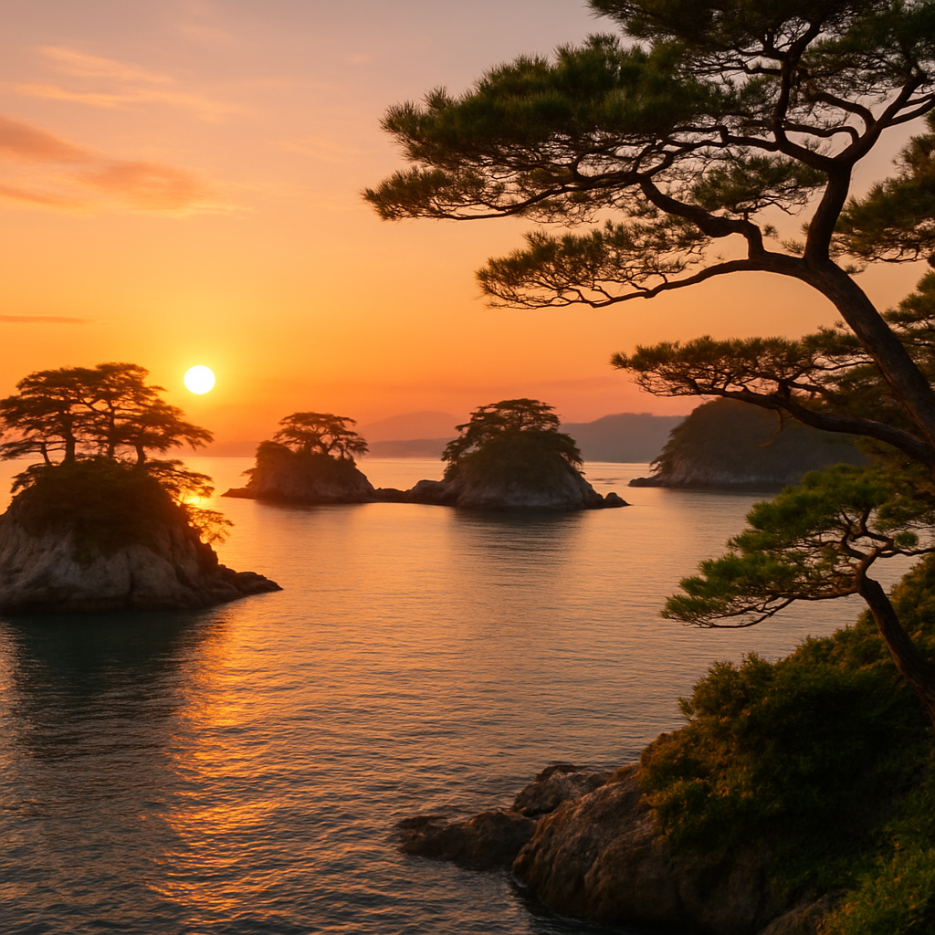 Sunset at Wakaura Bay — Wakayama, Japan