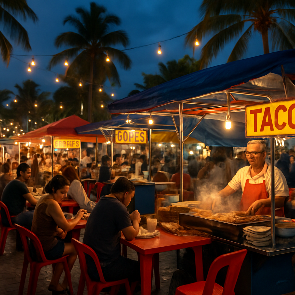 Marquesitas After Midnight at Parque Las Palapas — Cancún, Mexico