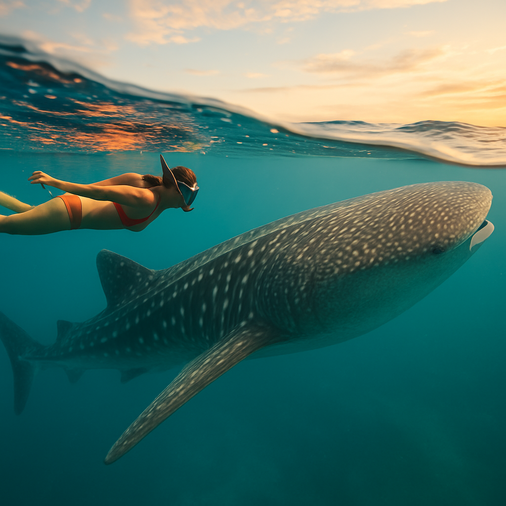 Snorkeling with Whale Sharks off Cabo Catoche — Isla Holbox, Mexico