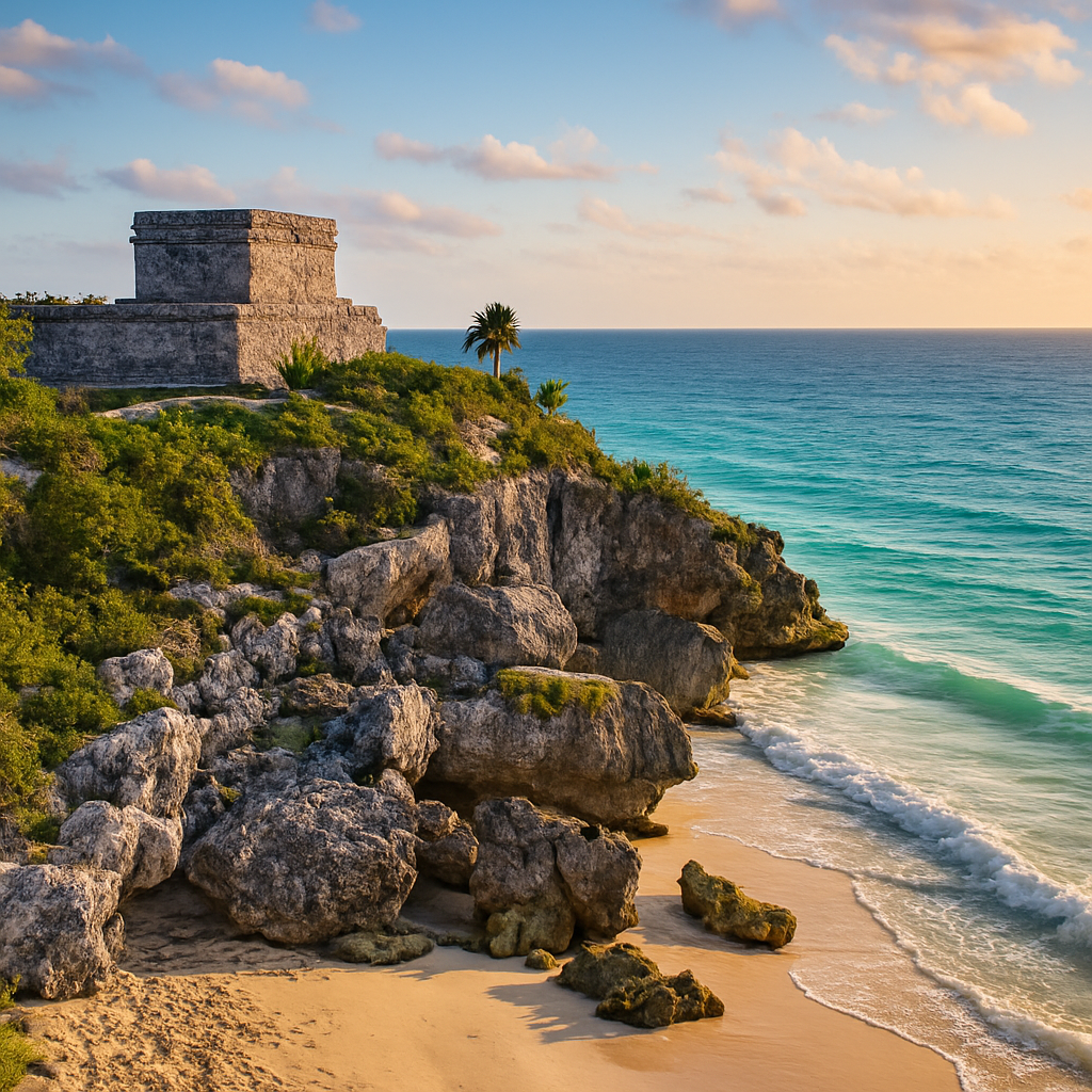 The Tulum Ruins at Sunrise — Playa del Carmen, Mexico