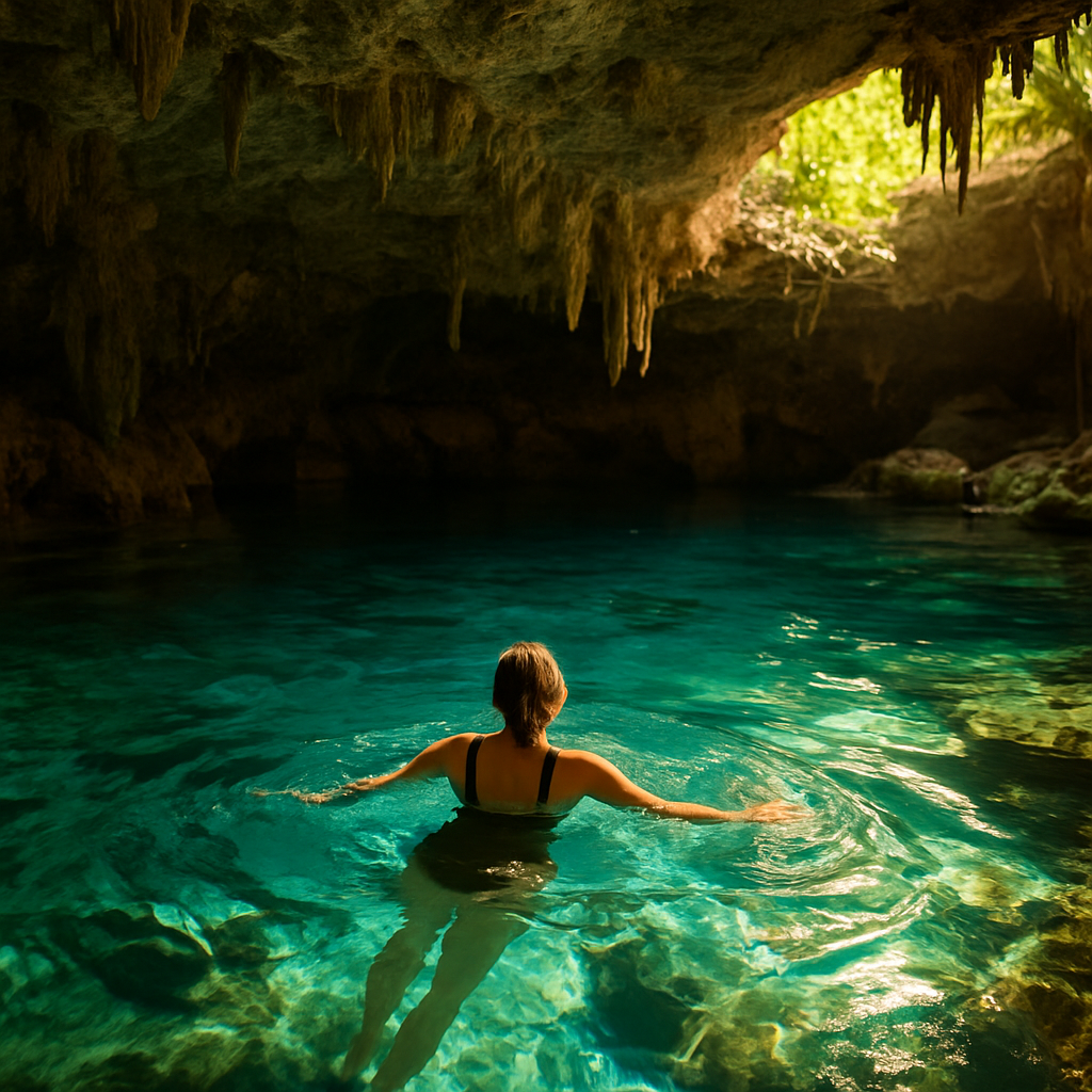 Gran Cenote Before the Crowds — Tulum, Mexico