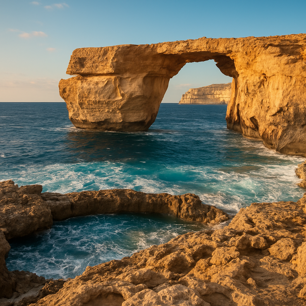 Ferry to Gozo for Ġgantija and the Blue Hole — St. Julian's, Malta
