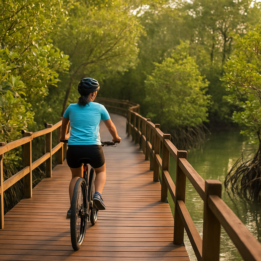 Cycling Pulau Ubin and Chek Jawa Wetlands — Singapore, Singapore