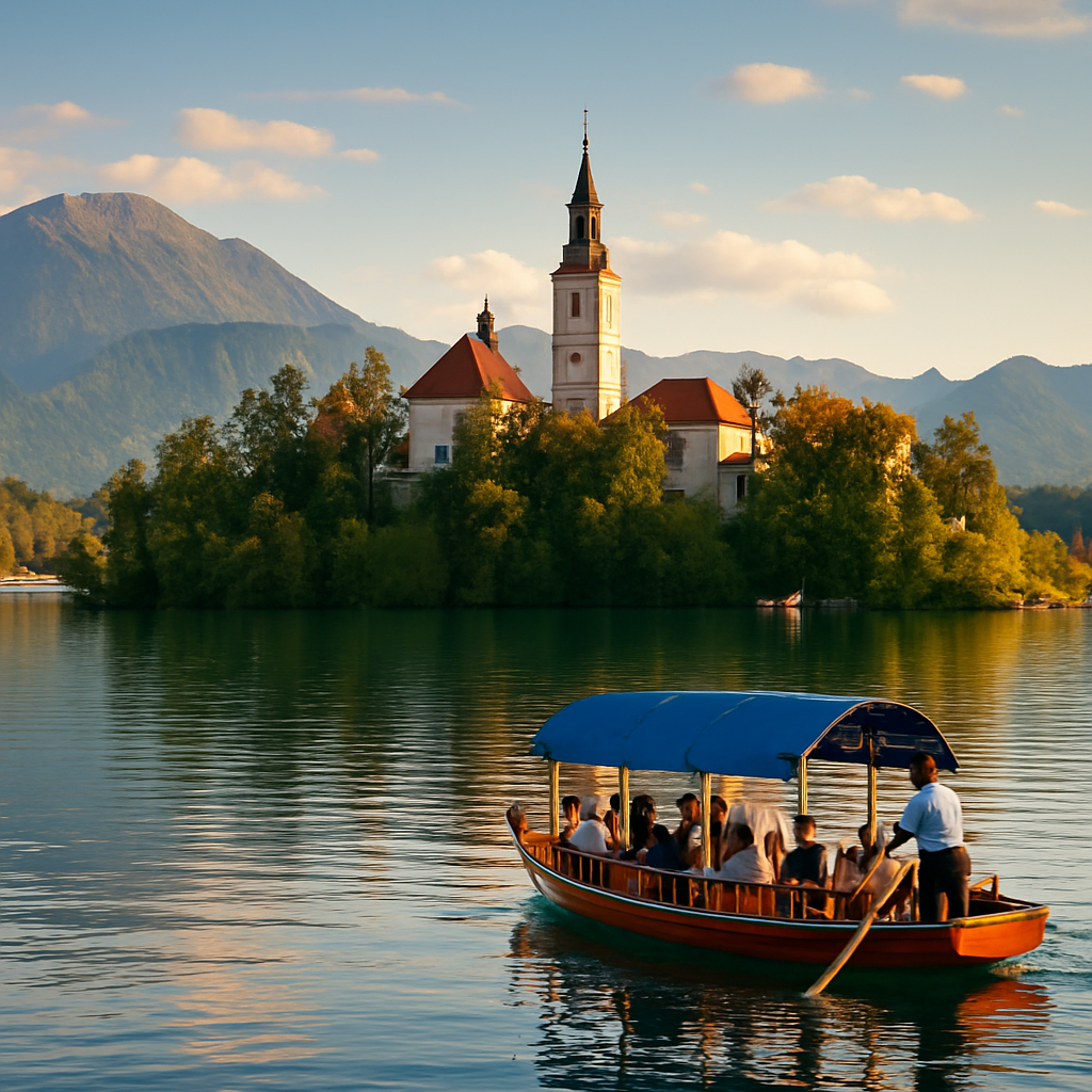 A Pletna Out to Bled Island — Ljubljana, Slovenia