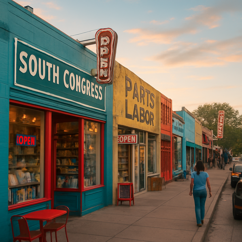 Walk South Congress from the Bridge South — Austin, United States