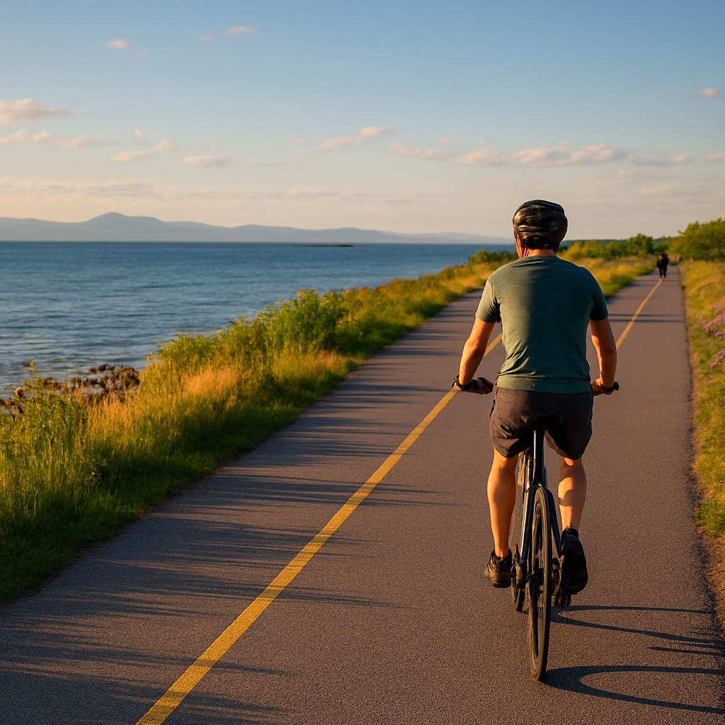 Bike the Causeway Out Into the Lake — Burlington, United States