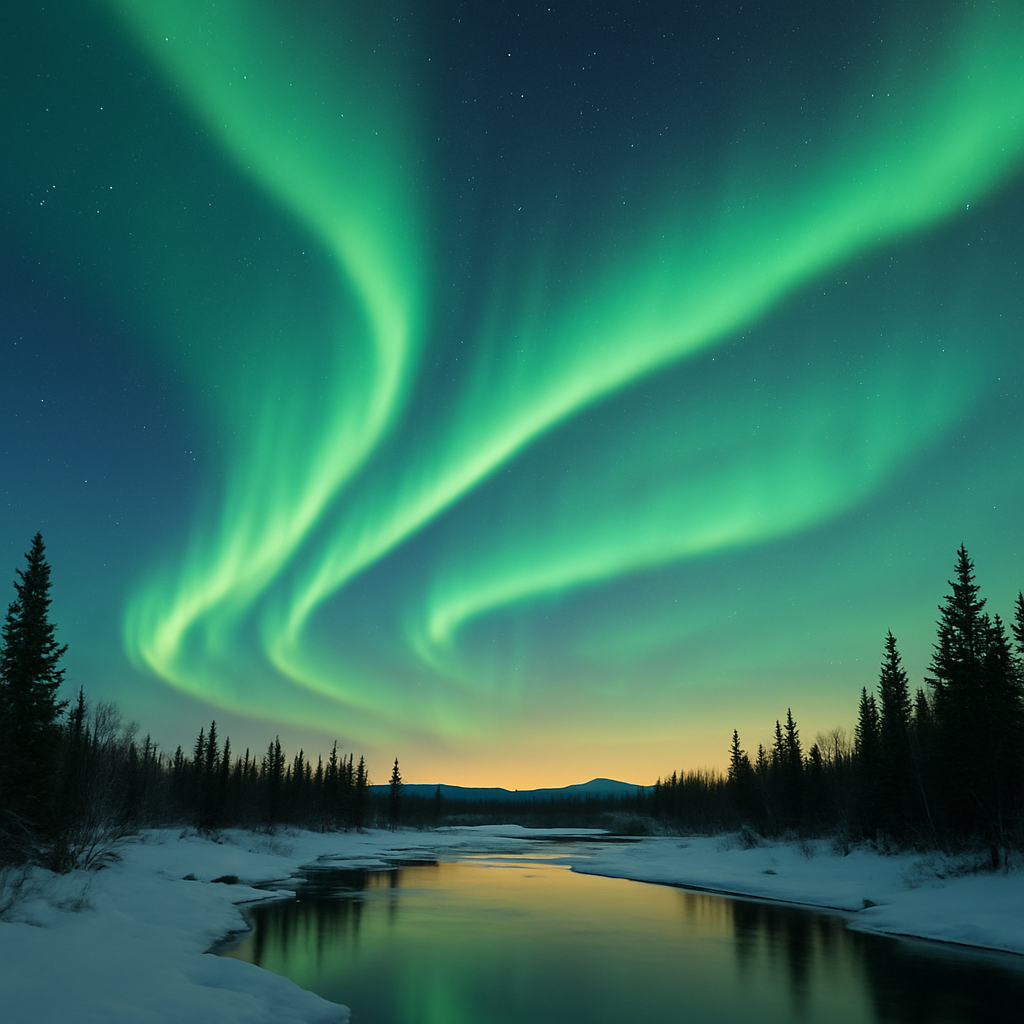Aurora Watching from Cleary Summit — Fairbanks, United States