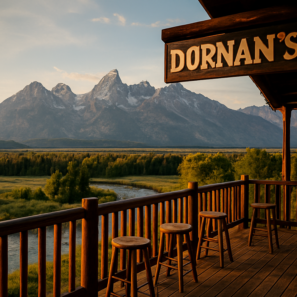 Dinner on the Deck at Dornan's — Jackson Hole, United States