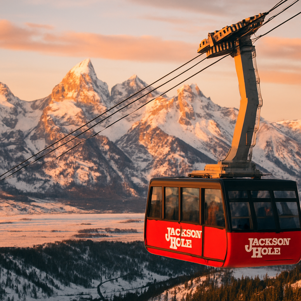 Ride the Aerial Tram to Rendezvous Mountain — Jackson Hole, United States