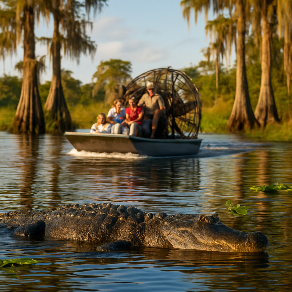Airboat Through the Real Florida on Lake Tohopekaliga — Kissimmee, United States