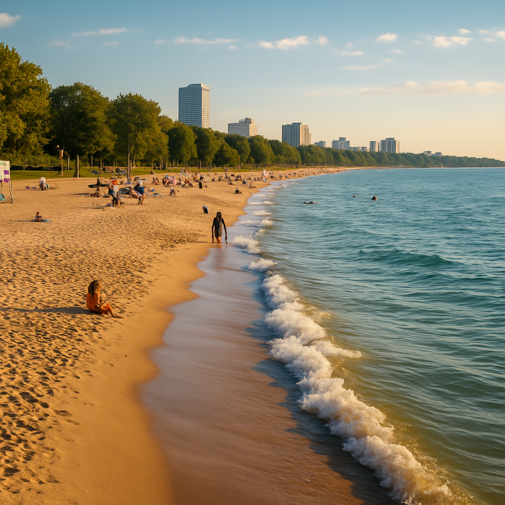 A Summer Day at Bradford Beach — Milwaukee, United States