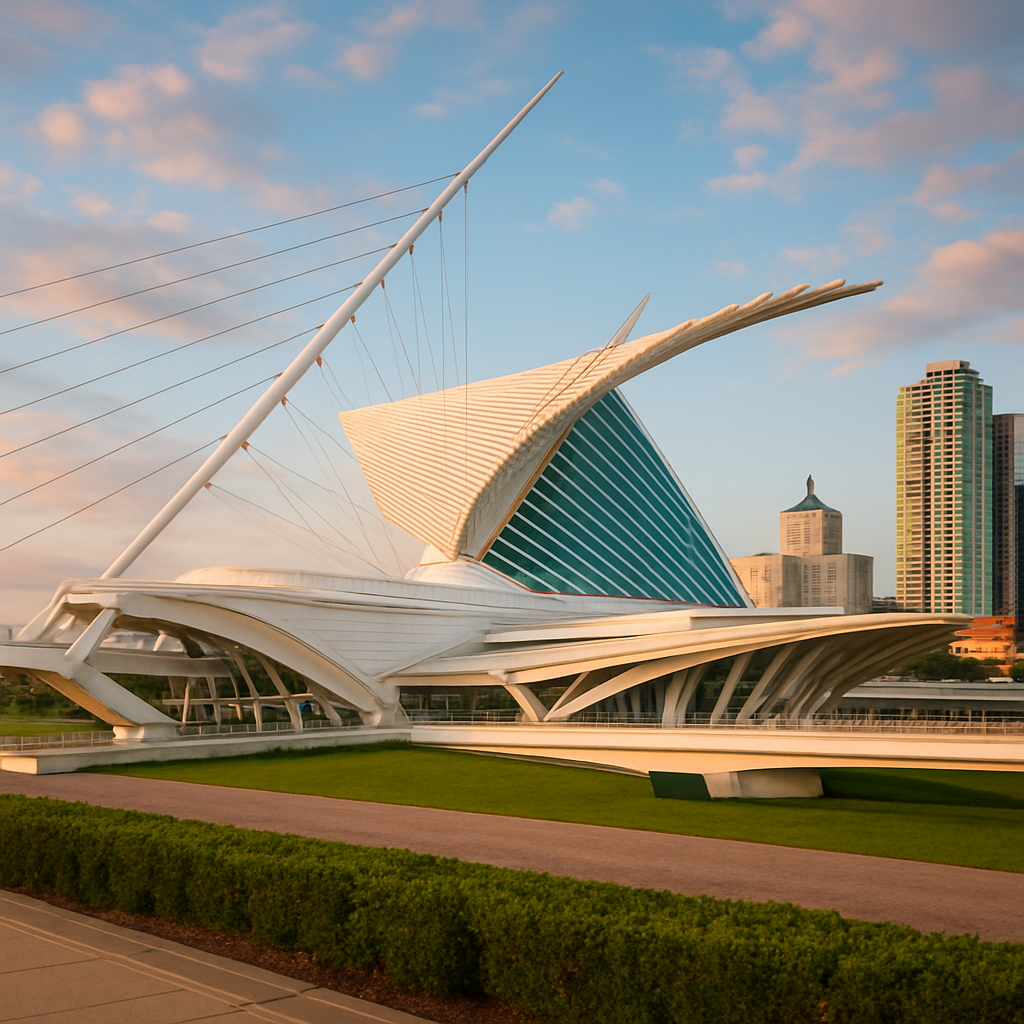 Watch the Calatrava Wings Open at the Art Museum — Milwaukee, United States