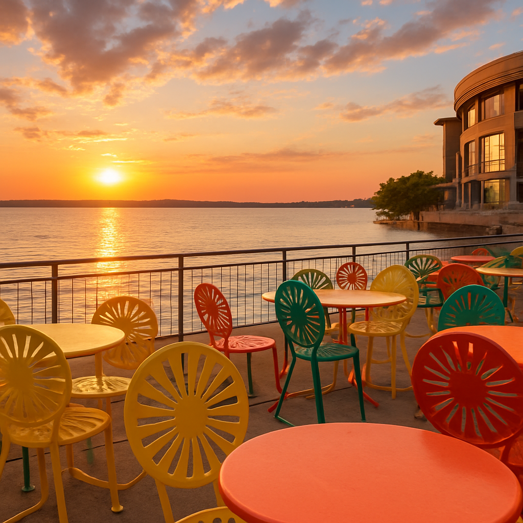 Sunset on the Memorial Union Terrace — Madison, United States