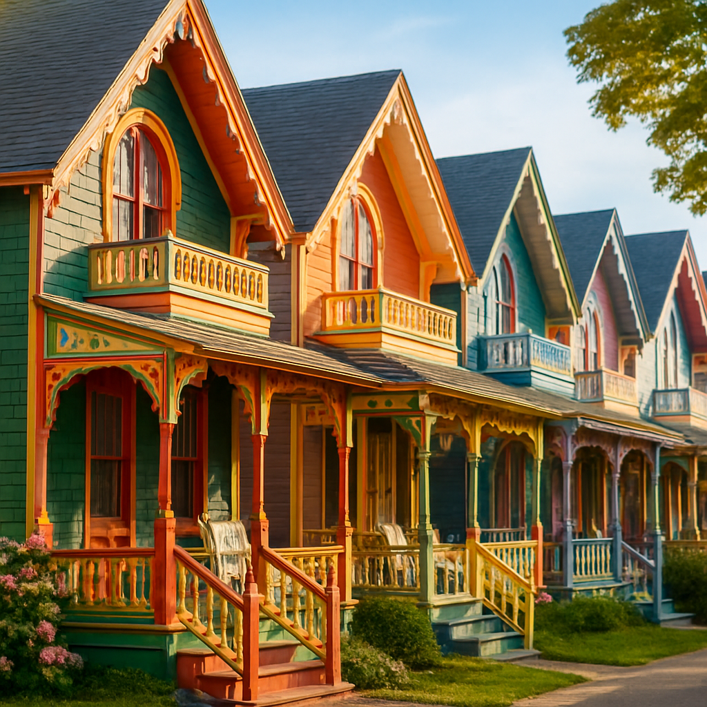 The Gingerbread Cottages of Oak Bluffs — Martha's Vineyard, United States