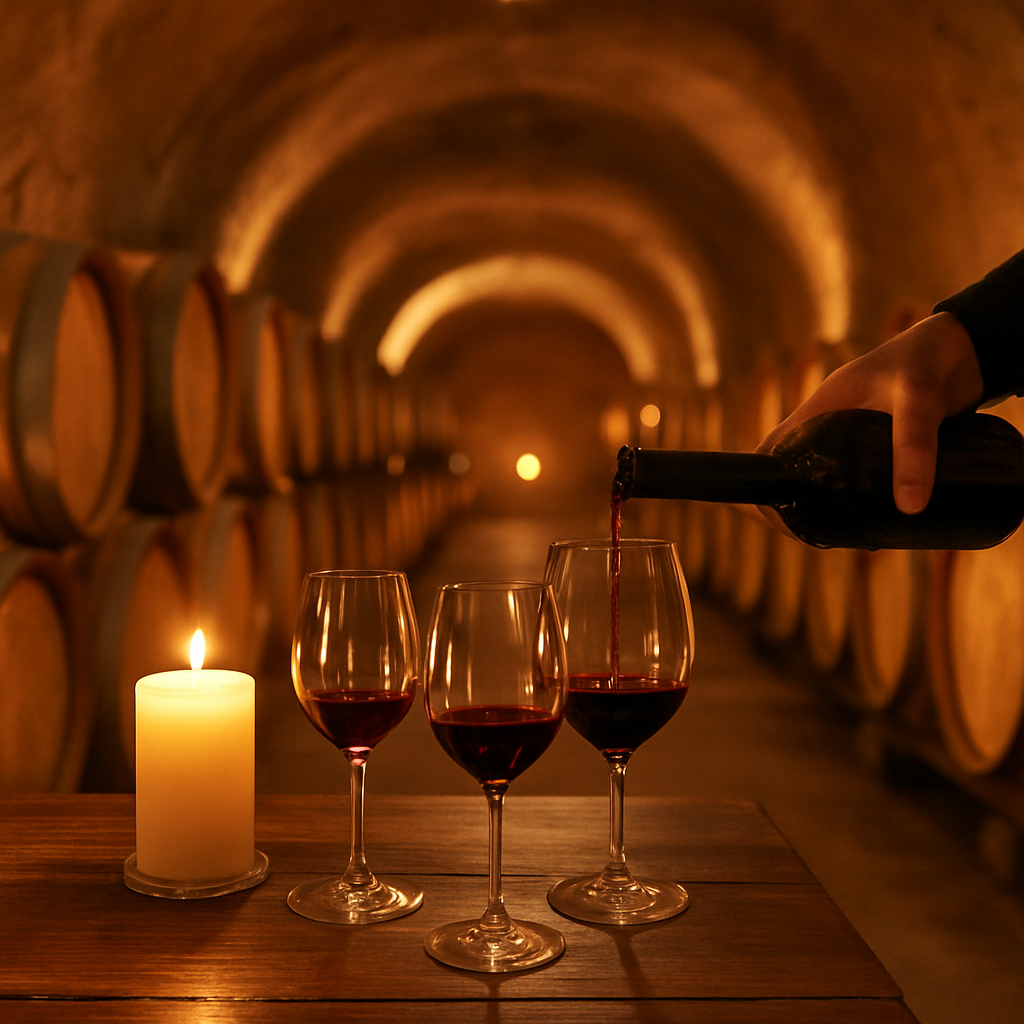 A Cave Tasting on the Silverado Trail at Golden Hour — Napa Valley, United States