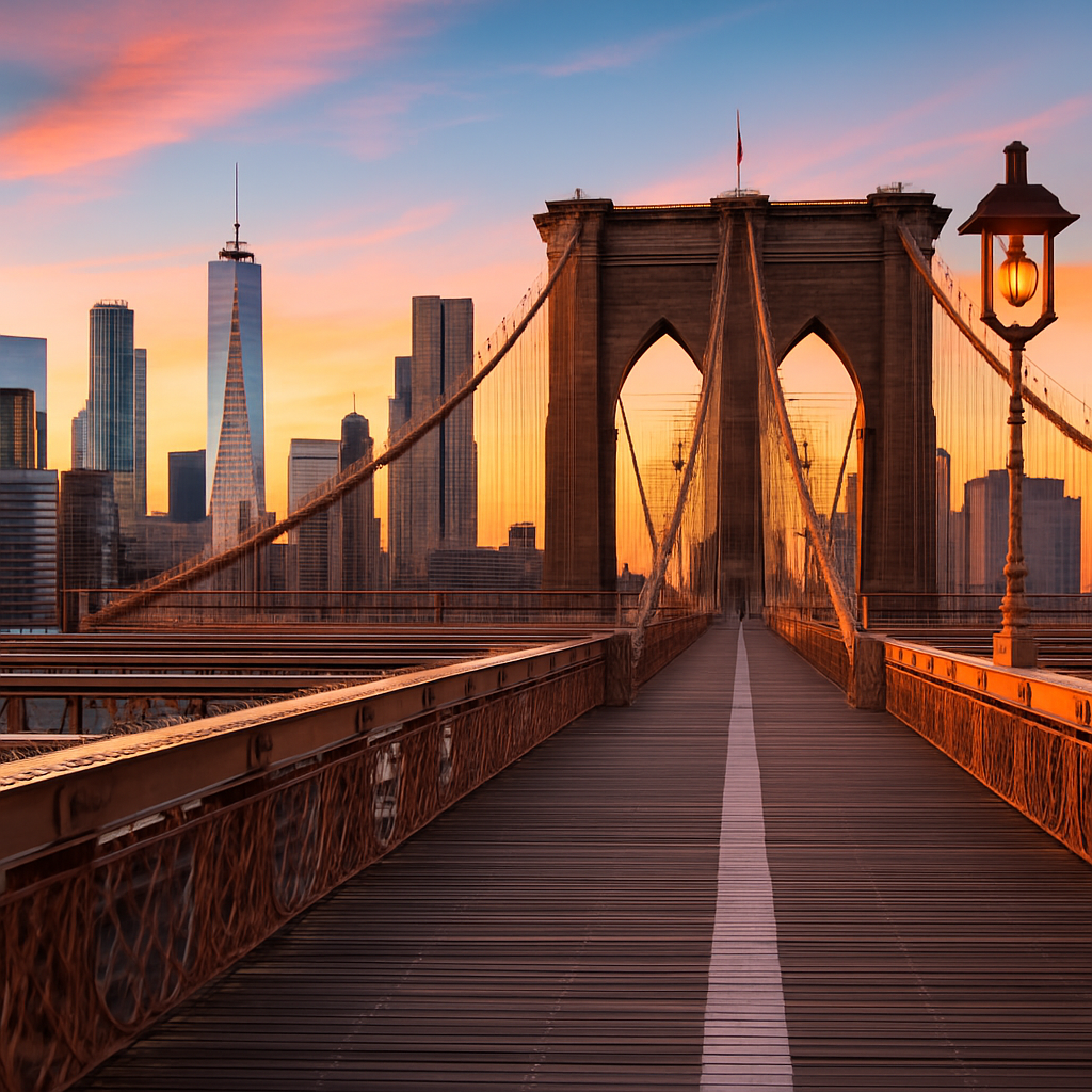 Walk the Brooklyn Bridge into DUMBO — New York, United States