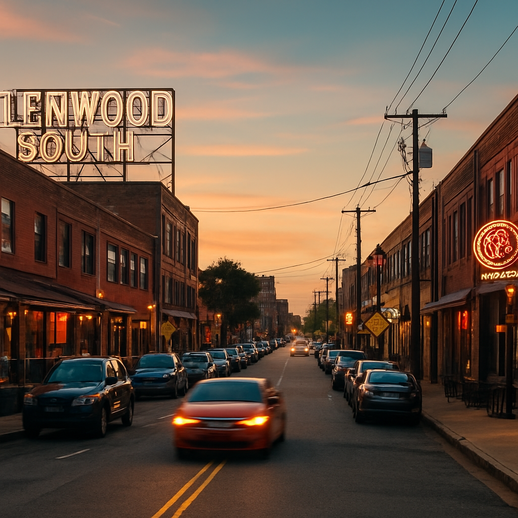 A Night Walk from Glenwood South to the Warehouse District — Raleigh, United States