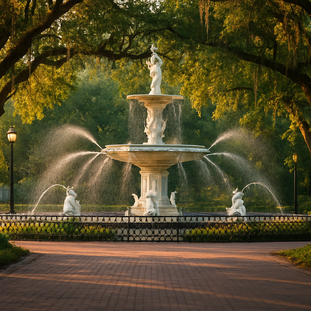 A Weekend Morning at Forsyth Park — Savannah, United States
