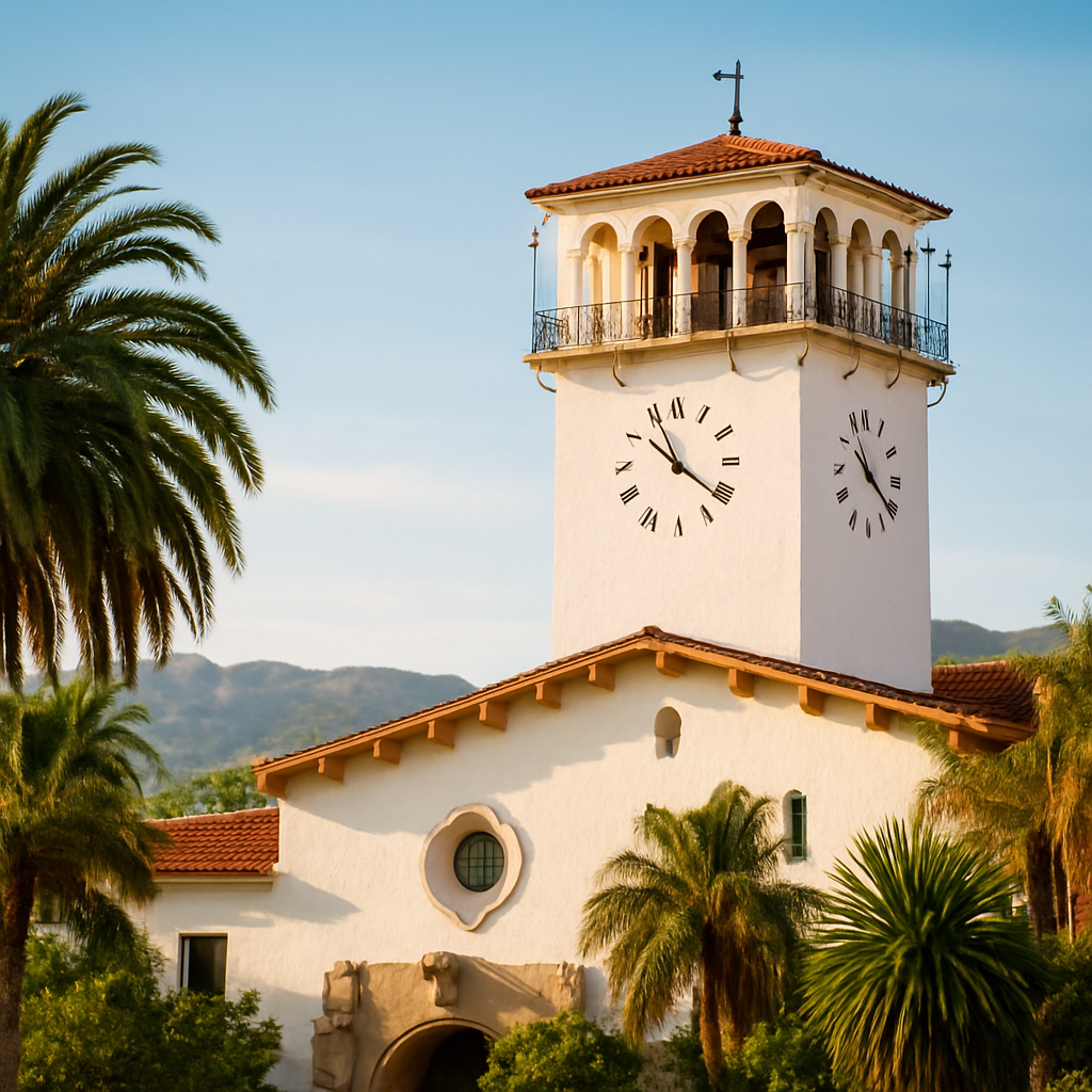Climb the Courthouse Clock Tower at Sunset — Santa Barbara, United States