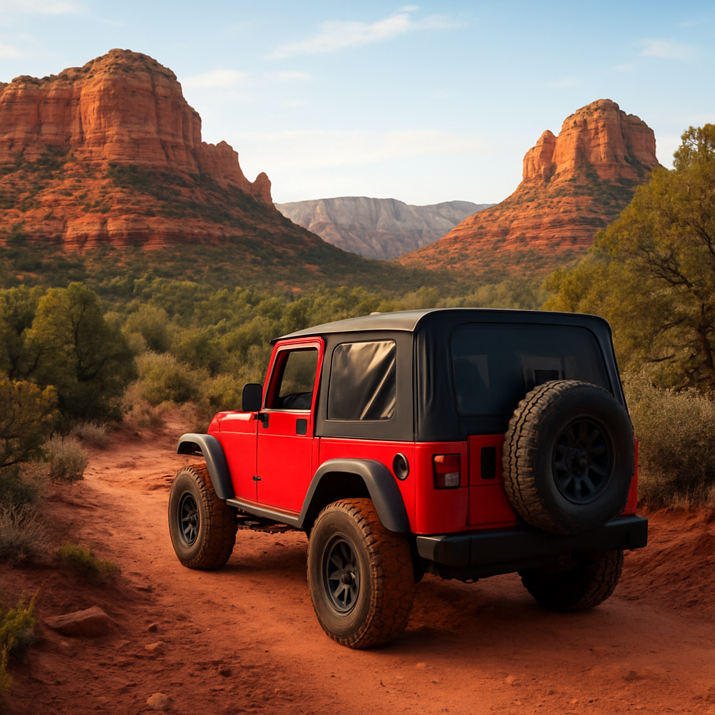 A Pink Jeep Tour Up Broken Arrow — Sedona, United States