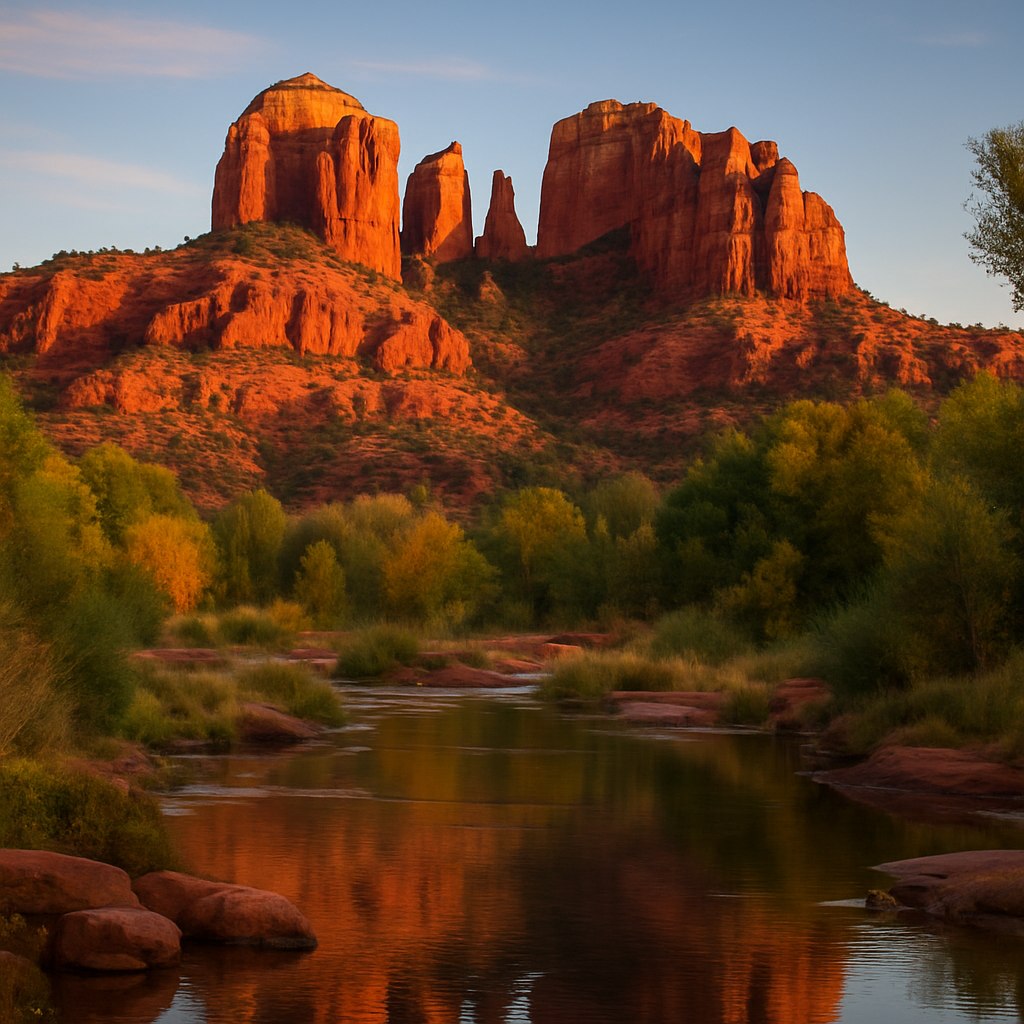 Cathedral Rock at Sunrise — Sedona, United States